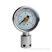 Gauge de pression du pointeur à double pointeur de 60 mm